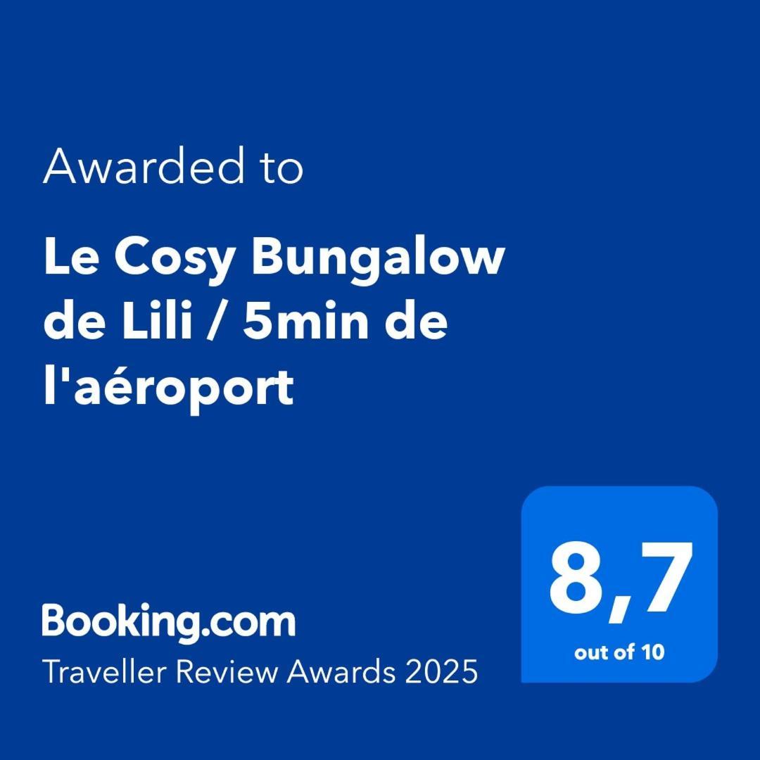 Le Cosy Bungalow De Lili / 5Min De L'Aeroport Лес Абимес Екстериор снимка